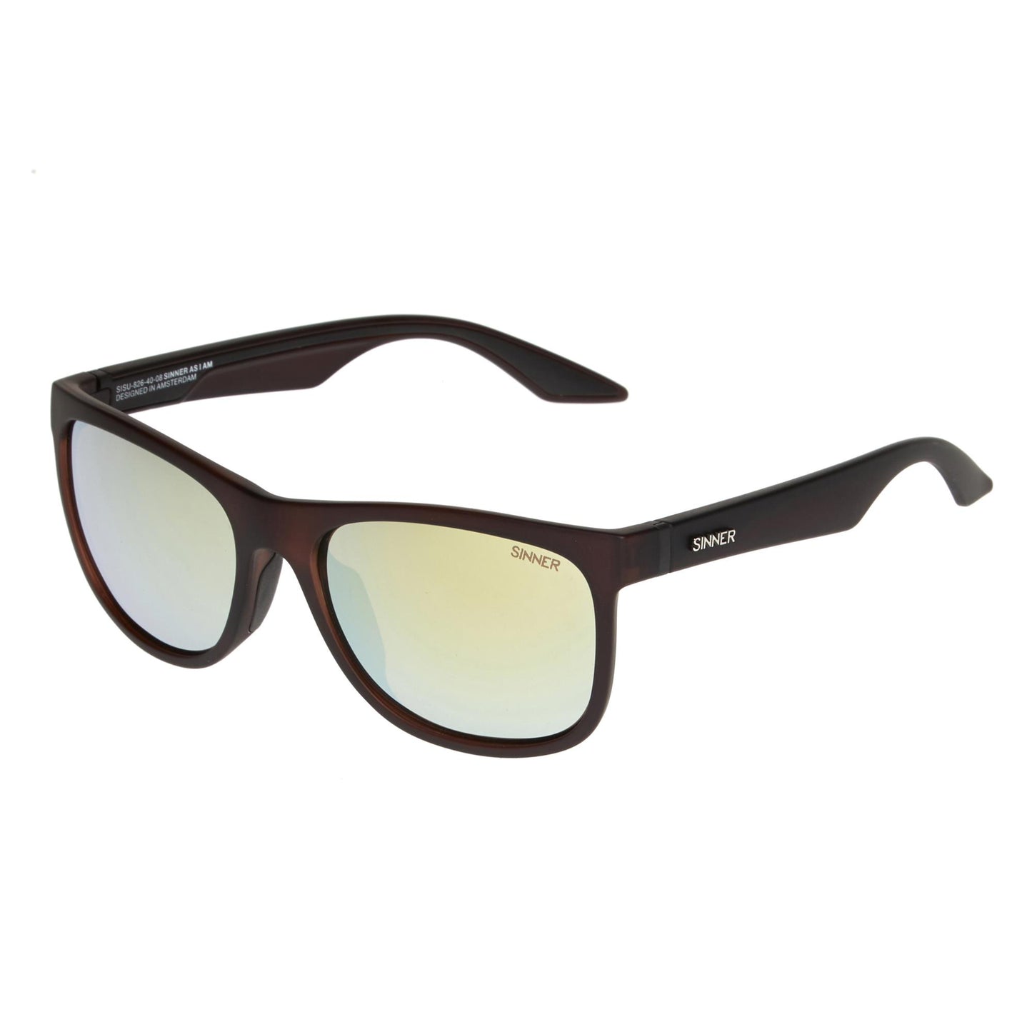Lunettes SINNER ROCKFORD MAT BROWN-YELLOW OIL