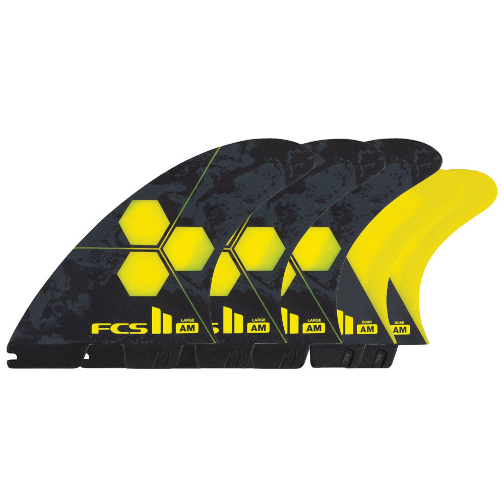 Dérives FCSII AM PC Large Yellow Tri-Quad retails Fins