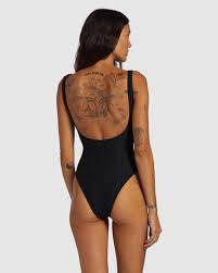 Maillot 1pc texturé CORAL GARDENER WAVE TRIP Noir