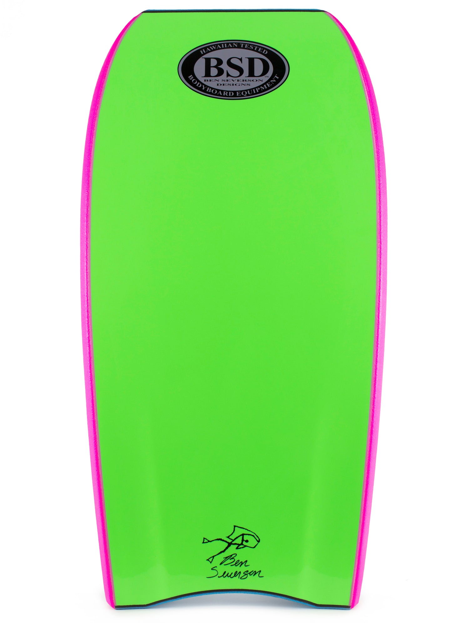 BODYBOARD BSD T10 - AQUA BLUE/FLUO GREEN - 42"