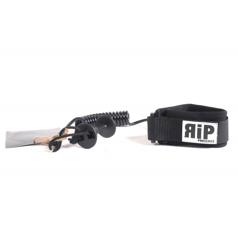 Leash bodyboard bicep RIP 7MM 2 SWIVELS BLACK