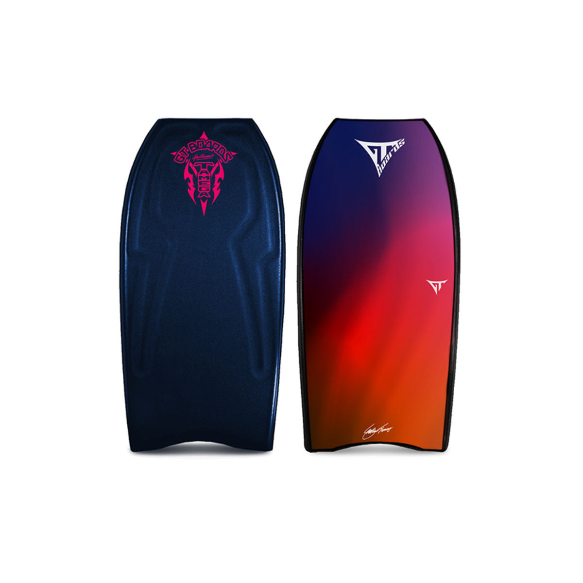 BODYBOARD GT BOARDS MEGA-T PP Midnight blue/lemon 41,5"
