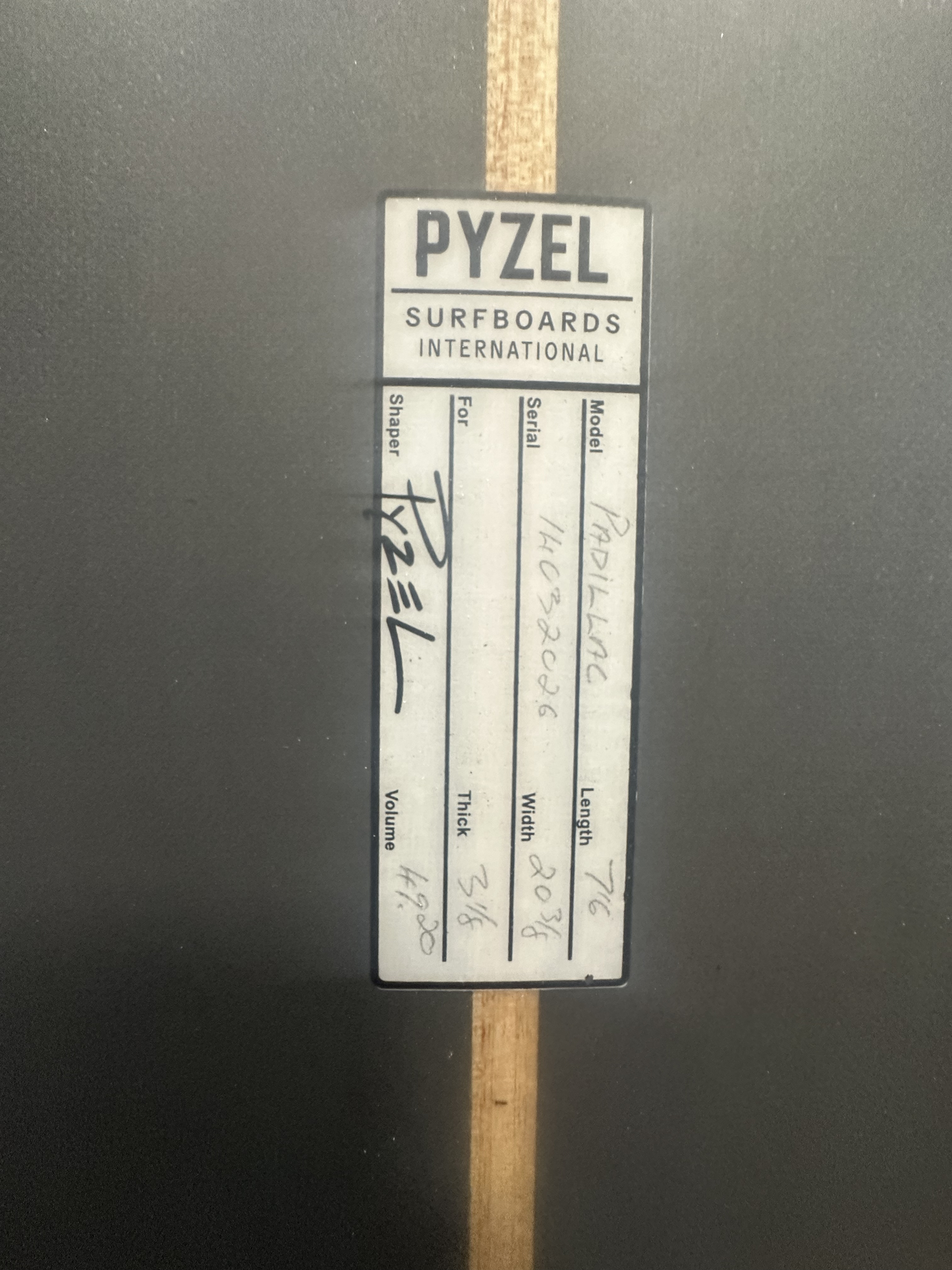 Planche surf PYZEL - PADILLAC 7'6" - 49 lts