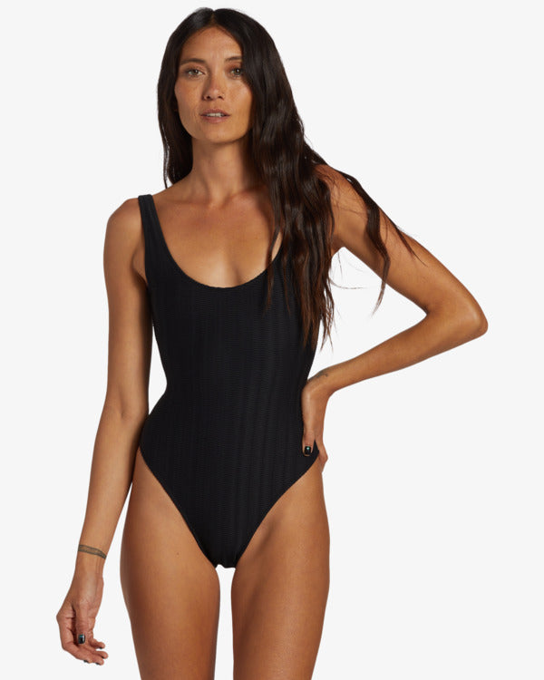 Maillot 1pc texturé CORAL GARDENER WAVE TRIP Noir