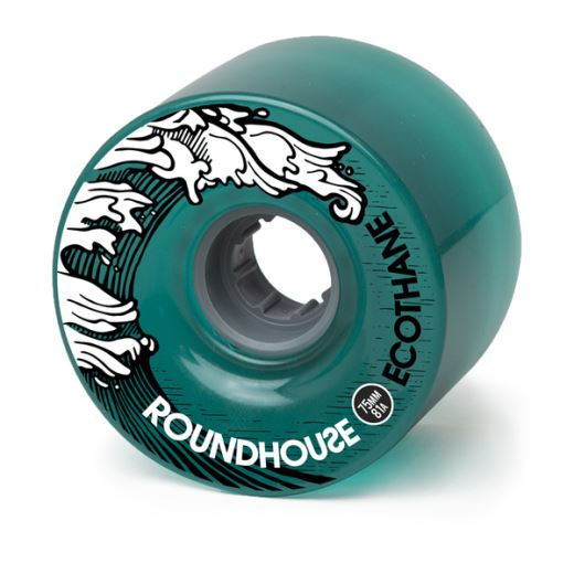 Roues de surfskate Carver Roundhouse ECO-MAG Wheel - 65mm 81A Aqua (Set of 4)