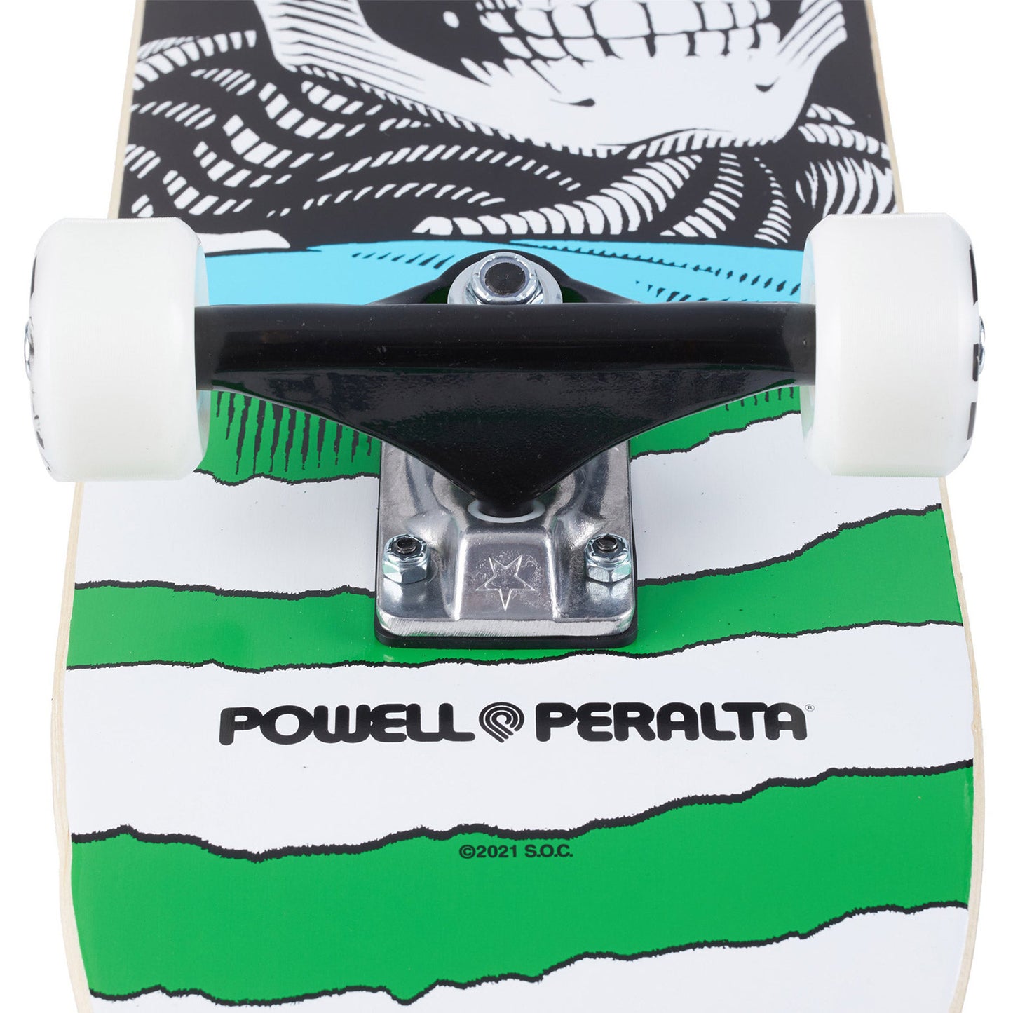 SKATE COMPLET POWELL PERALTA 7.5 X 30.70 RIPPER ONE OFF GREEN