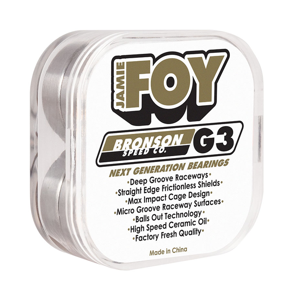 JEU DE 8 ROULEMENTS BRONSON SPEED CO PRO JAMIE FOY G3