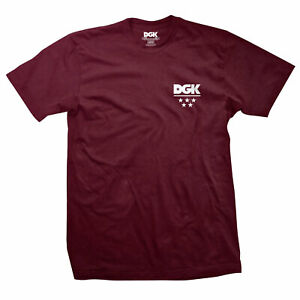 TEE-SHIRT DGK ALL STAR MINI LOGO-BURGUNDY