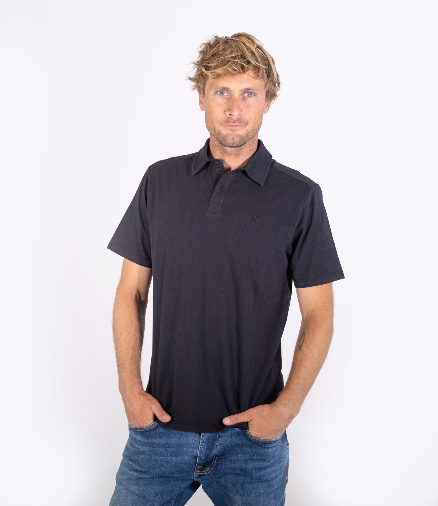 POLO HURLEY HOMME DRI ACE POLO SS BLACK