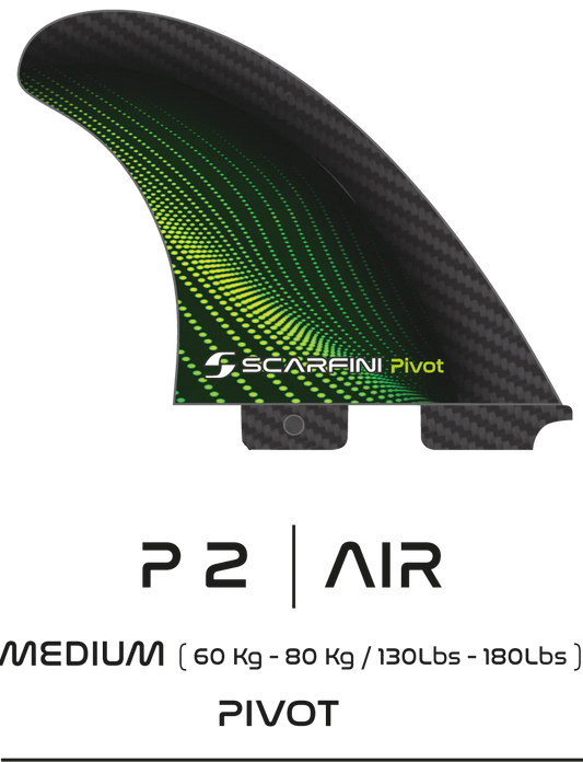 Dérives SCARFINI PIVOT AIR THRUSTER FIN SET MEDIUM (FCSII COMPATIBLE)