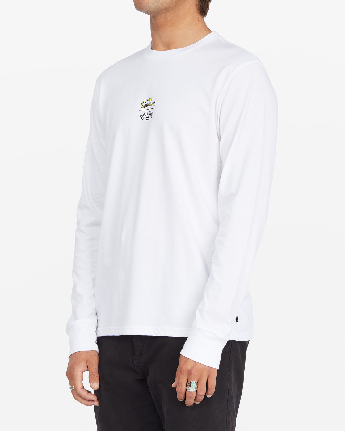 Tee-shirt manches longues Billabong Simpsons Family White