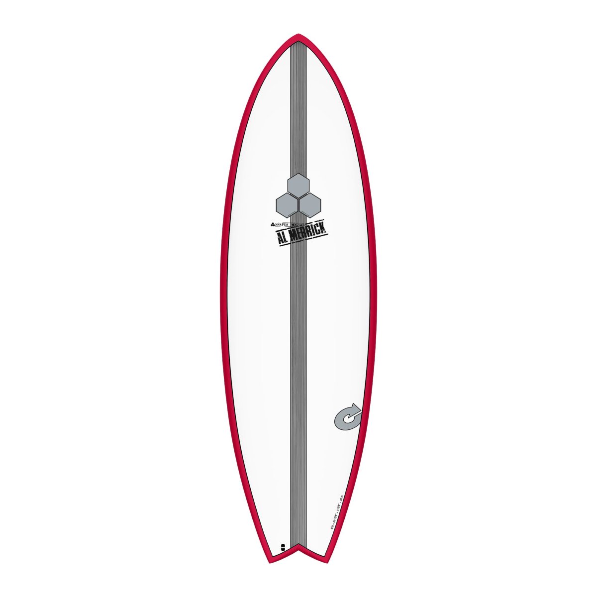 PLANCHE DE SURF 5'10 POD MOD TORQ Xlite Channel island Red Pinline