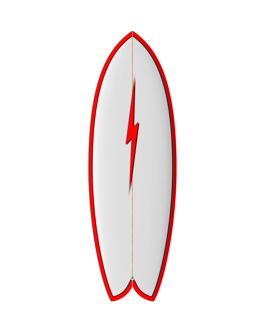 Planche de surf Lightning Bolt QUAD FISH 5'8 WRR