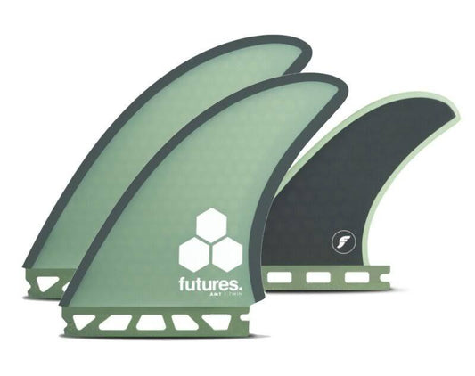 Dérives FUTURES TWIN FAMT HC GREEN/GRAY | Ailerons Twin Honeycomb