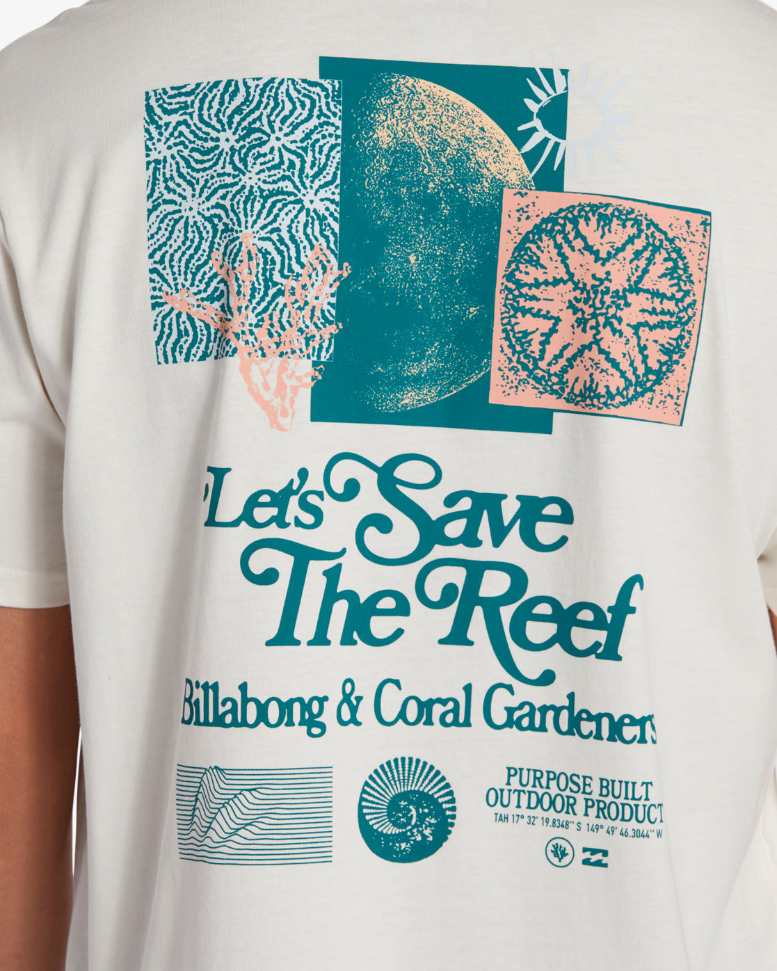 Tee Shirt LET SAVE THE REEF Blanc