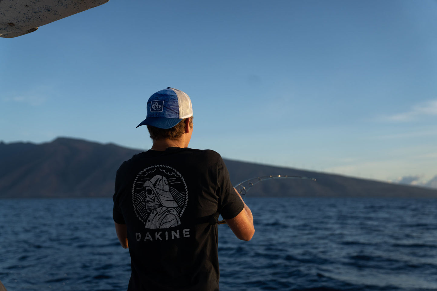 Casquette DAKINE - CROSSING CURVED Trucker Blue waves