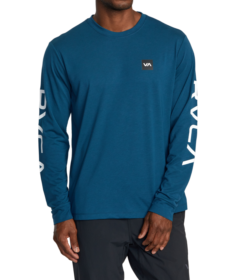 T-Shirt RVCA2X  Sport LS Bleu