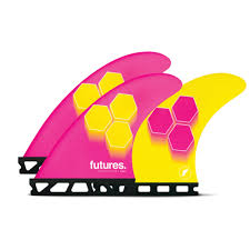 Futures Fins AM3 HC Thruster - Pink/Yellow