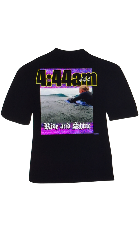 T-shirt 444AM - RISE & SHINE BLK