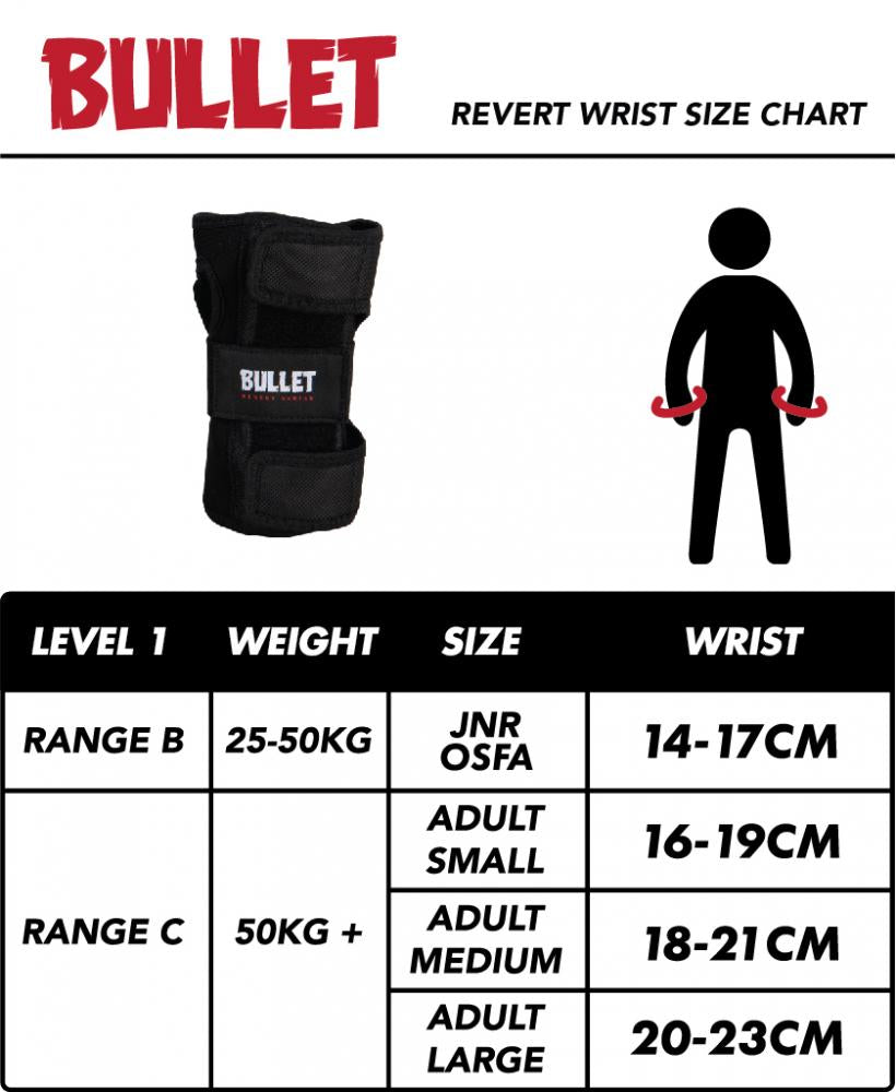 Protège-poignets Bullet Pads Revert Wrist Junior Black XS JNR