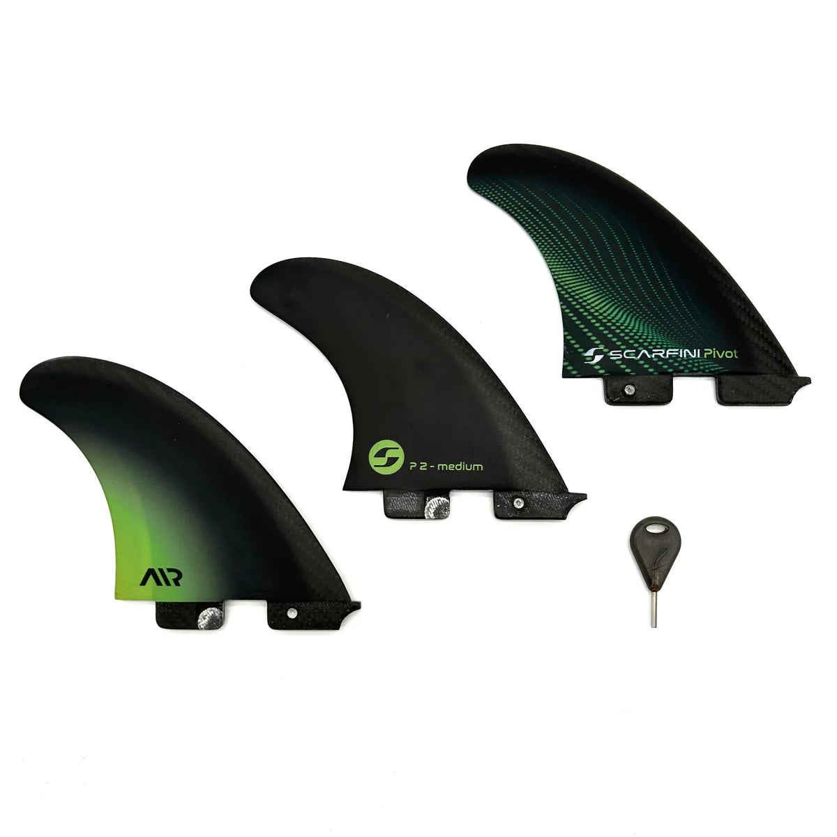 Dérives SCARFINI PIVOT AIR THRUSTER FIN SET MEDIUM (FCSII COMPATIBLE)