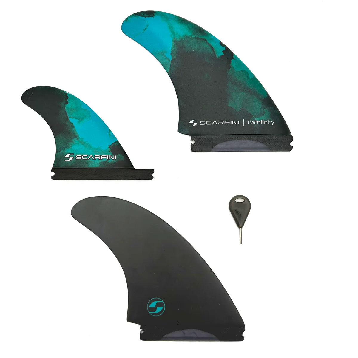 : SCARFINI Twin + Stab Fiberglass Fins Future - Performance Surf Fins