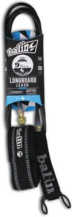 LEASH BALIN LONGBOARD /SUP 7.4MM 9' KNEE BLACK