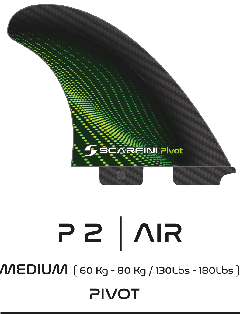 Dérives SCARFINI PIVOT AIR THRUSTER FIN SET MEDIUM (FCSII COMPATIBLE) - RidinBox