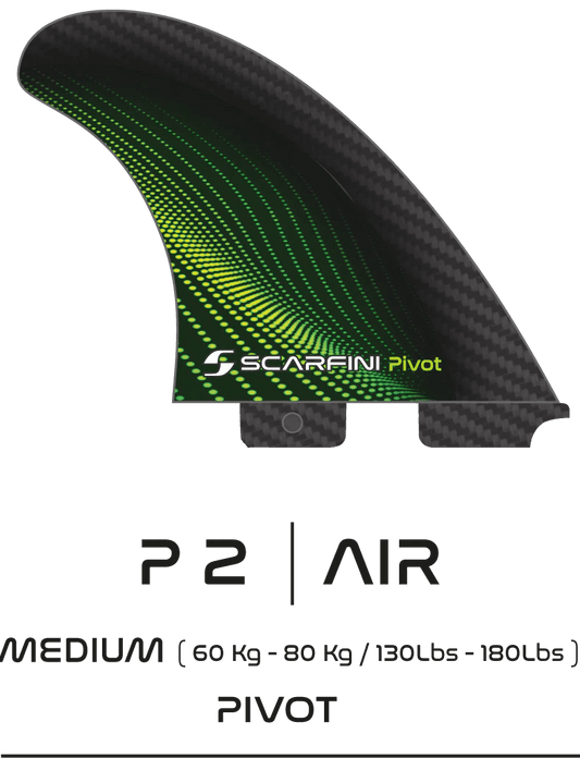 Dérives SCARFINI PIVOT AIR THRUSTER FIN SET MEDIUM (FCSII COMPATIBLE) - RidinBox