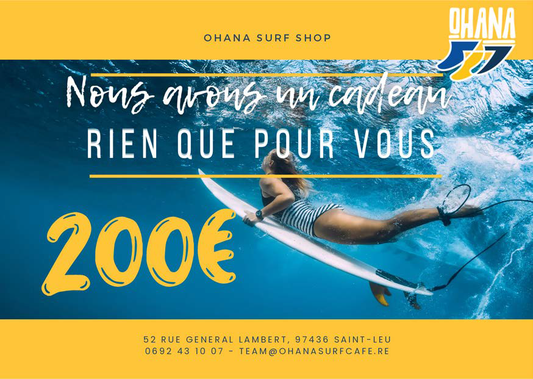 Chèque Cadeau 200€ OHANA