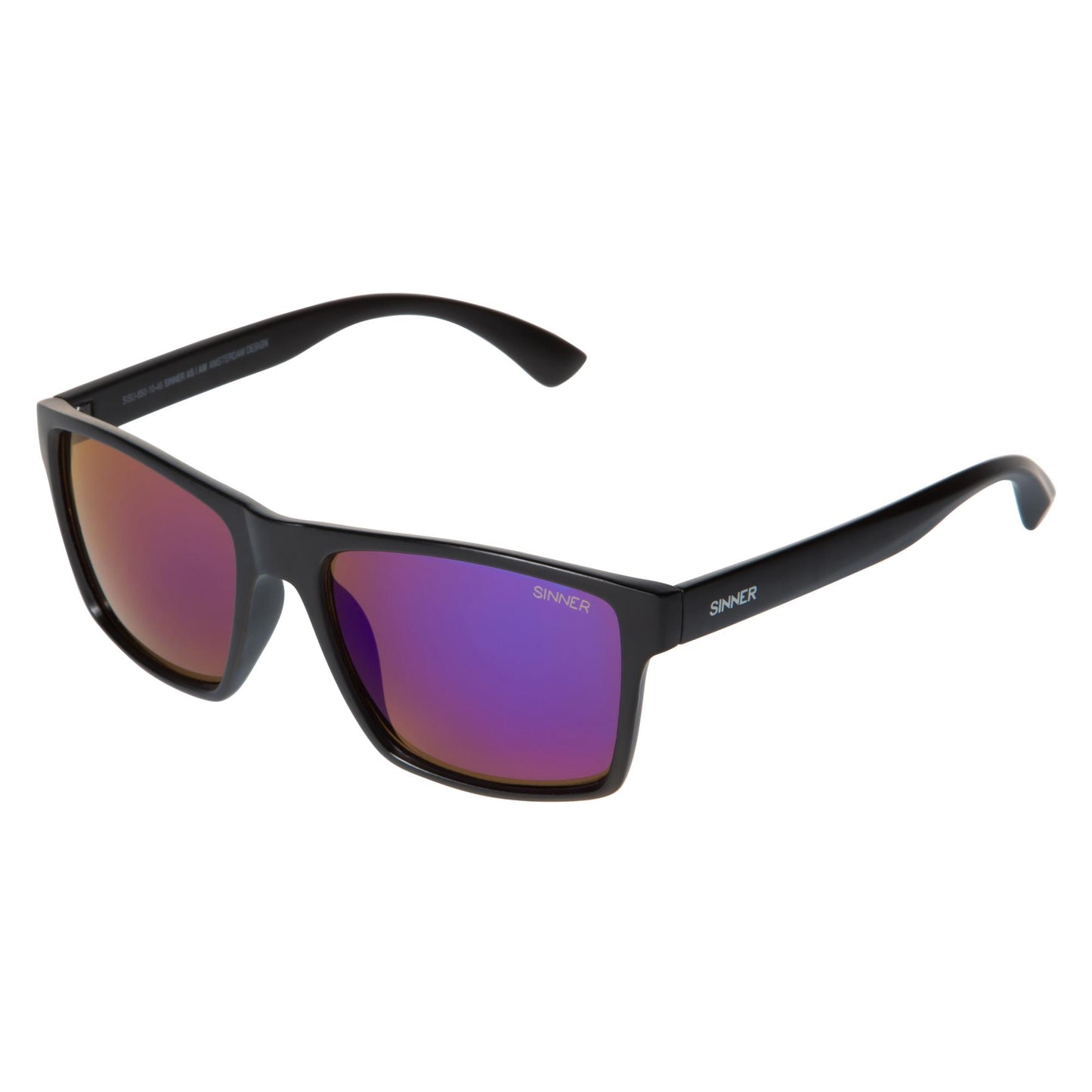 Lunettes SINNER GRAIL MATTE BLACK-BLUE OIL