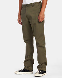 Pantalon Homme RVCA The Weekend Stretch vert olive