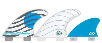 DERIVES SURF COMPATIBLES FCS II  FEATHER FINS ATHLETE CLICK TAB JANINA BLUE L