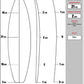 XTRA FOAM SURFBOARD BLANK 6’8″ SHORTBOARD - RidinBox