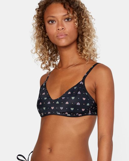 Haut de bikini à armatures RVCA Foulard True Black