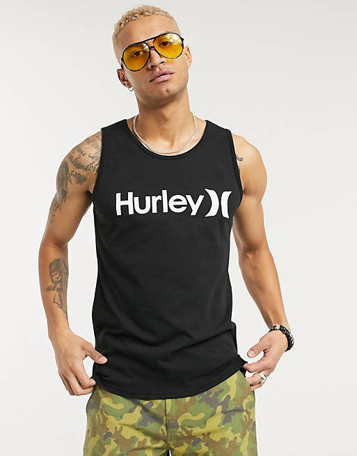 DEBARDEUR HURLEY ONE AND ONLY SOLID BLACK