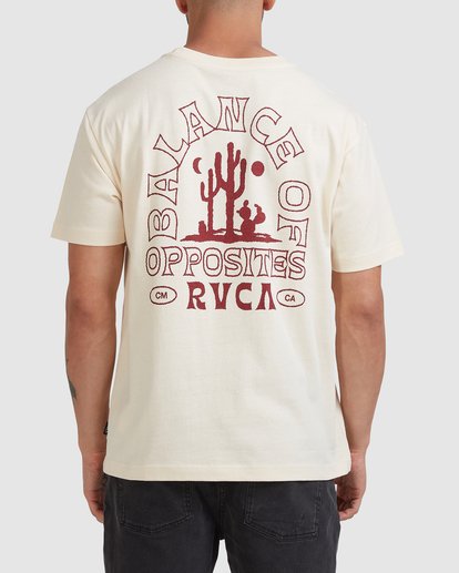 Tee-shirt RVCA JOSHUA TREE BLEACHED