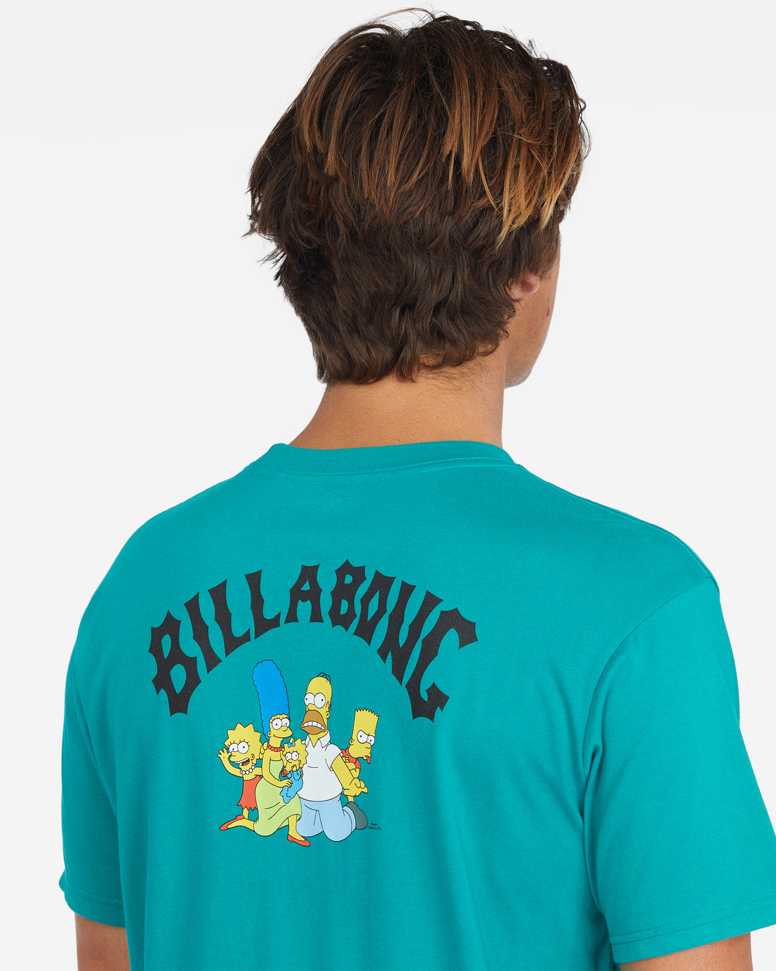 Tee-shirt Billabong Simpsons Family Arch Teal