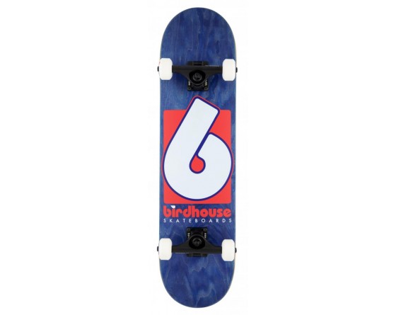 Skateboard complet Birdhouse Stage 3 B Logo Navy/Red 7.75 IN