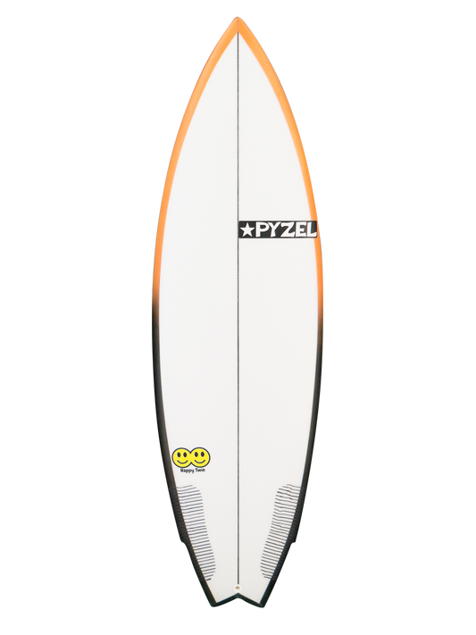 Planche de surf Pyzel Happy Twin 5'6" PU FCS II 3 Fins - 26,1L
