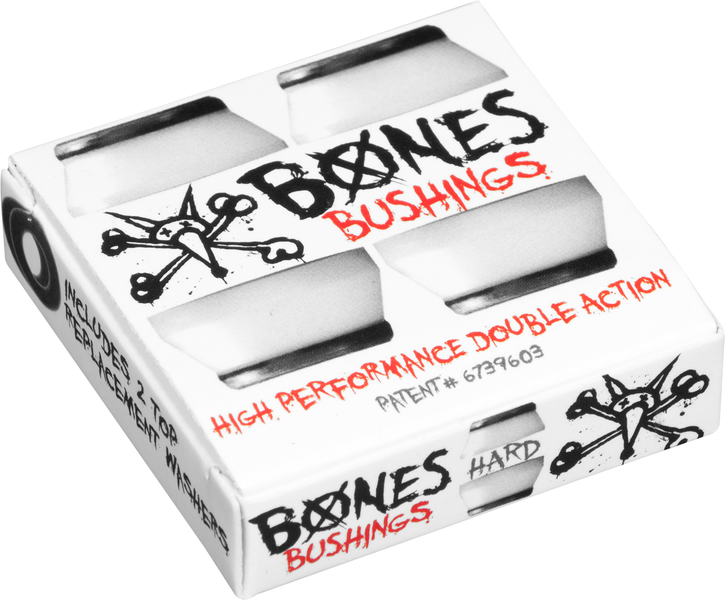 BONES BUSHINGS (JEU DE 4 GOMMES) HARD WHITE