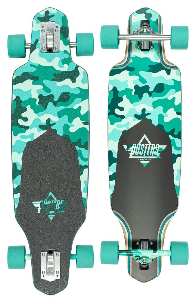 DUSTERS COMPLETE LONGBOARD CHANNEL DRAGONFLY CAMO