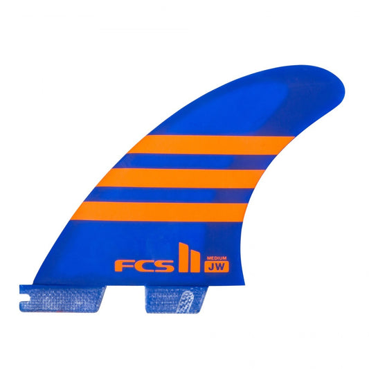 DERIVES FCS II JULIAN WILSON PC Medium Blue/Orange Tri Retail Fins