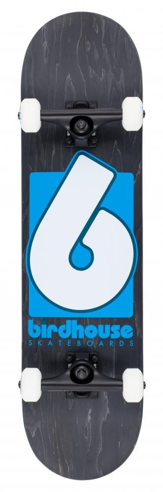 Skateboard complet Birdhouse Stage 3 B Logo Black/Blue 8 IN