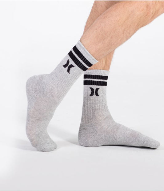 Chaussettes Hurley Homme 1/2 TERRY CREW BLACK/GREY (Pack de 3)