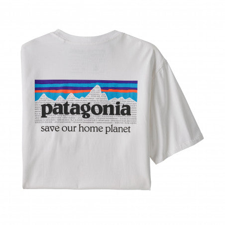 T-shirt Homme Patagonia Mission Organic - Blanc