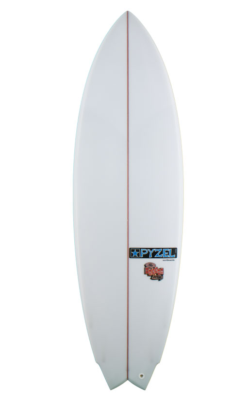 Planche de surf Pyzel NUGGET 6'0" 35L PU FCS 3 Fins