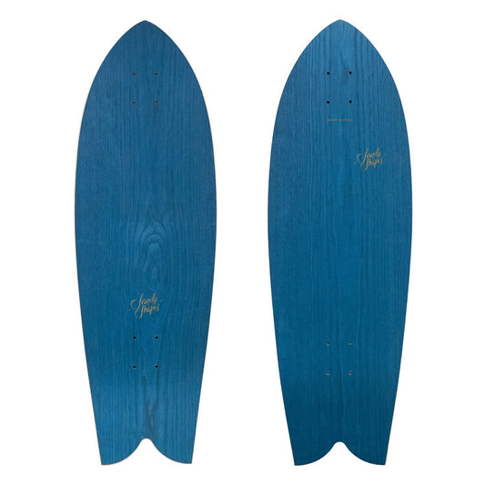 Surf Skate complet Sandy Shapes Tropicale 32” Blue Truck Cx Black