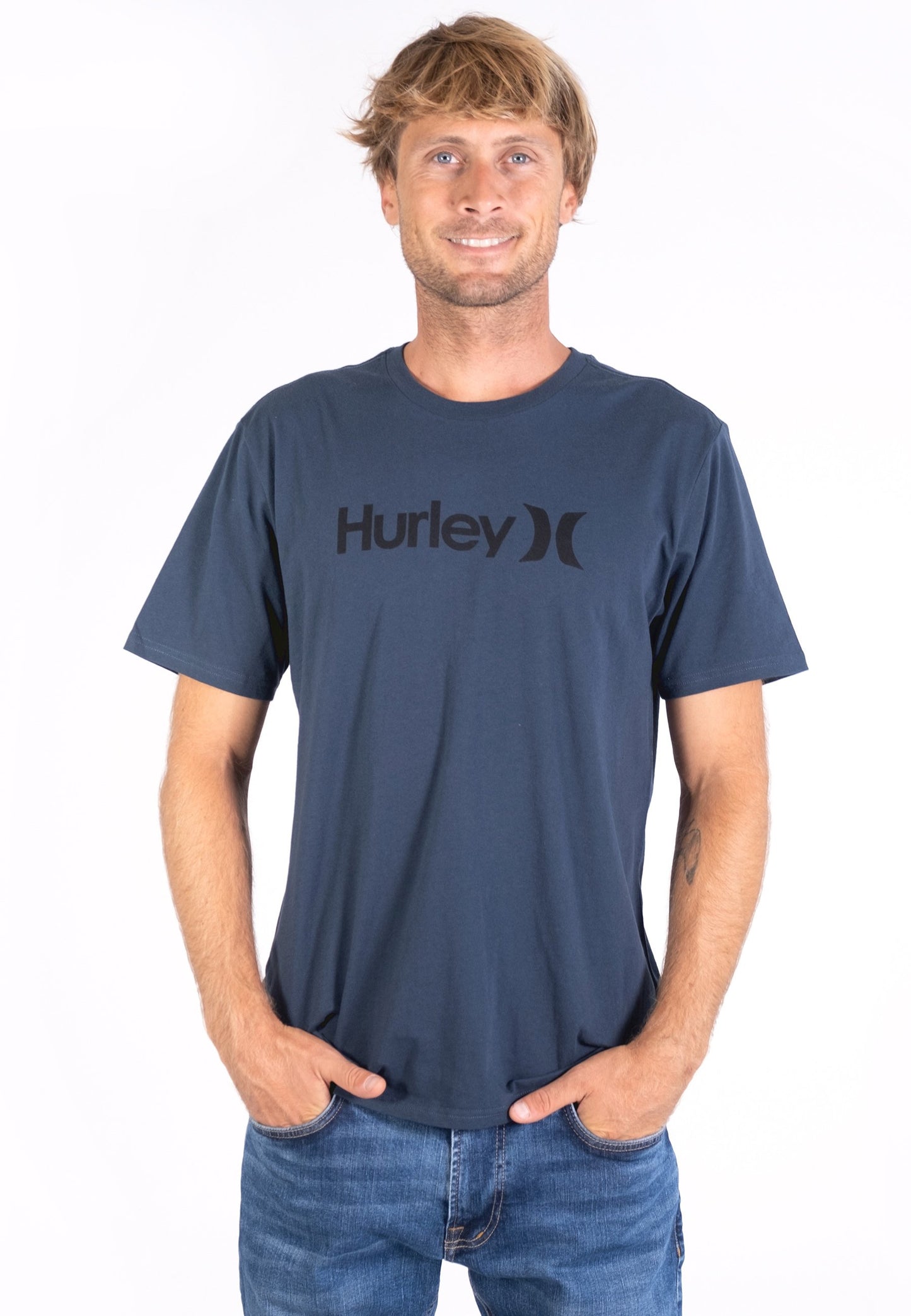 T-SHIRT HURLEY CORE OAO SOLID ARMORY NAVY