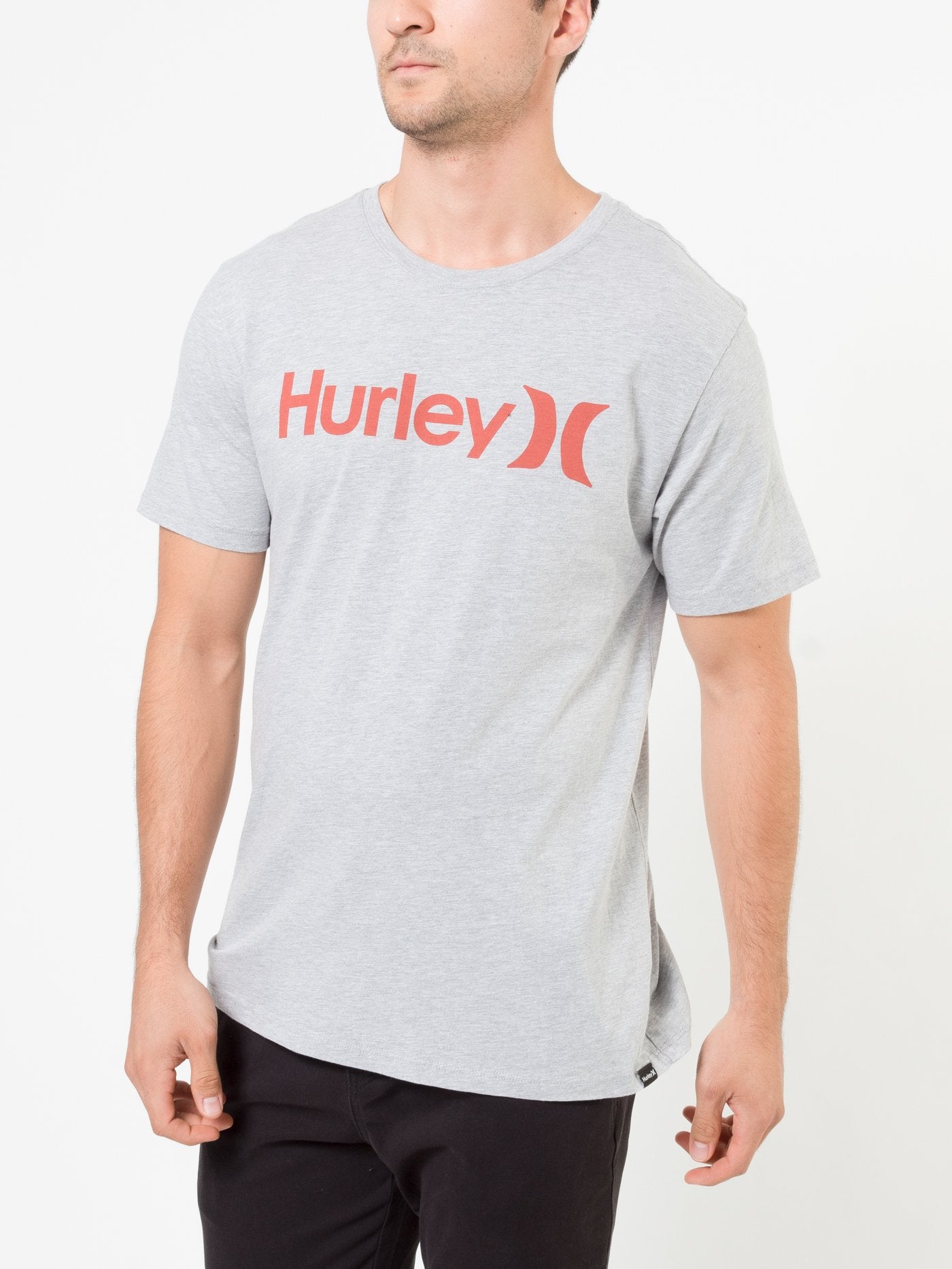 T-SHIRT HURLEY EVERYDAY WASHED ONE & ONLY SOLID S/S GREY HEATHER
